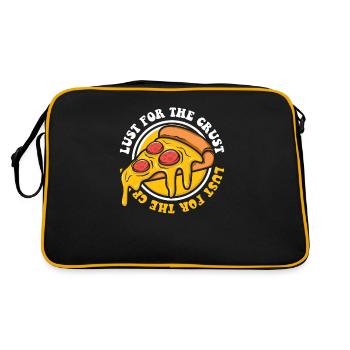 Lust For The Crust Pizza Plateau Pizza Four à pizza - Sac Retro - noir/or - Dos