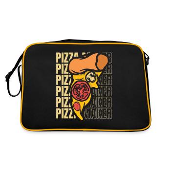 pizza maker pizza oven pizza pizza tray pizza maker - Retro Bag - black/gold - Back