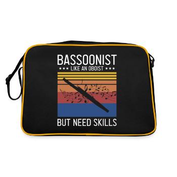 Woodwind instrument and bassoon Wind instrument - Retro Bag - black/gold - Back