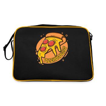 Pizzaologist Pizza Tray Pizza Oven Pizza - Retro Bag - black/gold - Back