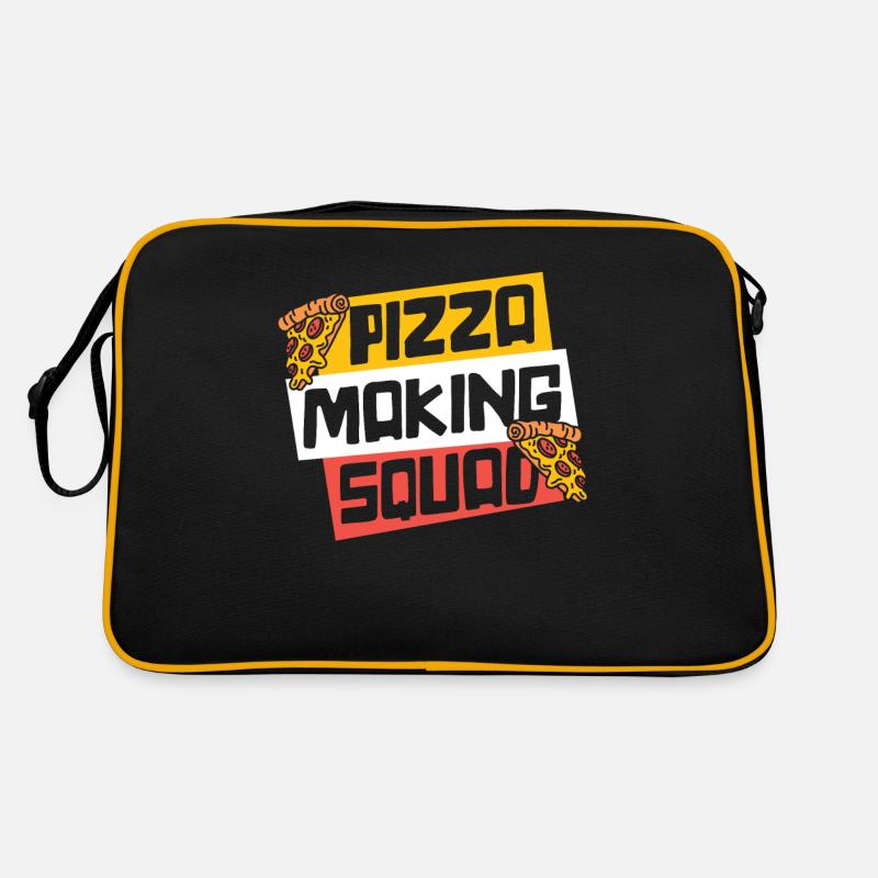 Pizza Making Squad Pizza Tray Pizza Oven Pizza Retro Bag