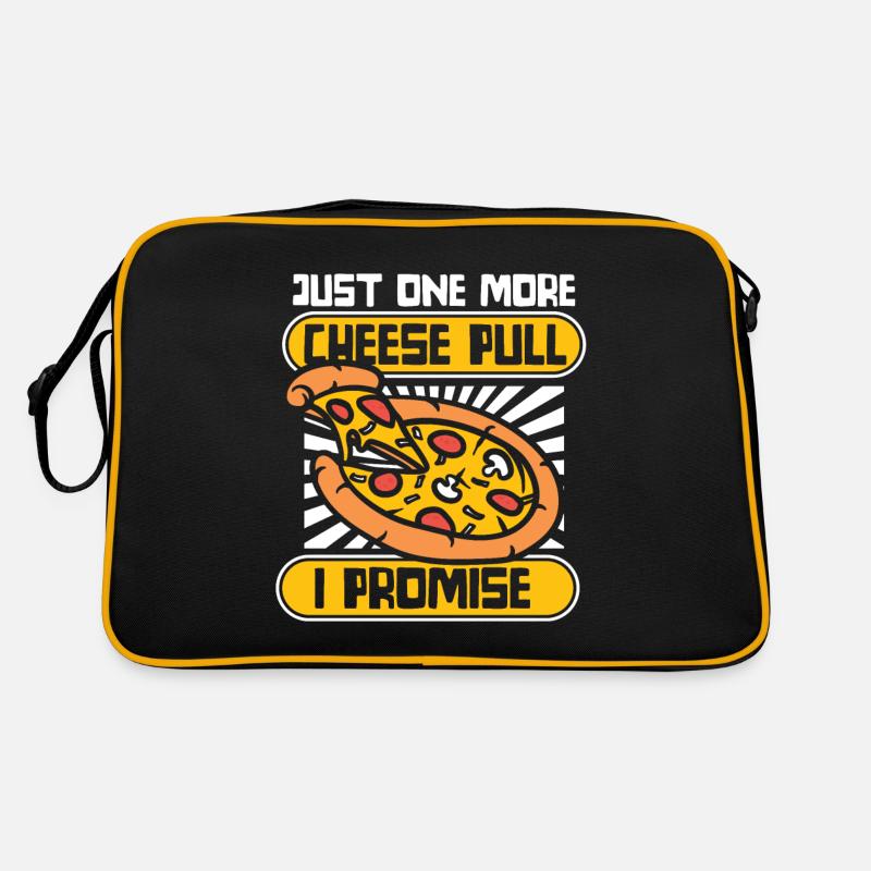 Just One More Cheese Pull I Promise Pizzablech Retro Tasche