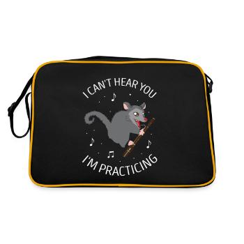 Bassoonist design for woodwind orchestra - Retro Bag - black/gold - Back