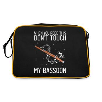 Bassoon for bassoon reed and bassoonist - Retro Bag - black/gold - Back