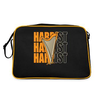 Harpiste Concert Harpe Harpe Harpe Musique Harpe - Sac Retro - noir/or - Dos