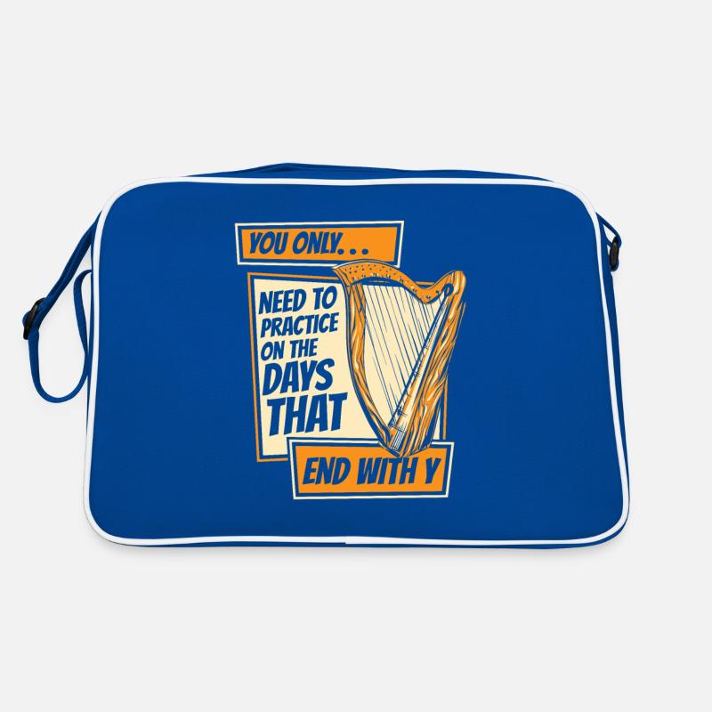 Need To Practice On Days That End With Y Harp Retro Bag