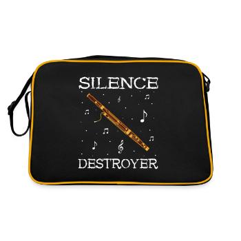 Bassoonist design for woodwind orchestra - Retro Bag - black/gold - Back