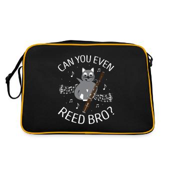 Bassoonist design for woodwind orchestra - Retro Bag - black/gold - Back