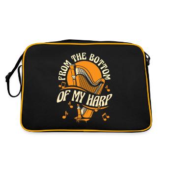 Du bas de ma harpe Harpe Harpe musicale Harpe - Sac Retro - noir/or - Dos