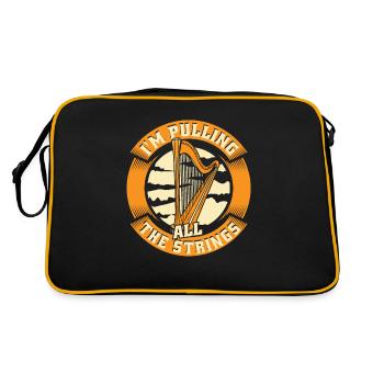 Je tire toutes les cordes Harpe Harpe de concert Harpe - Sac Retro - noir/or - Dos