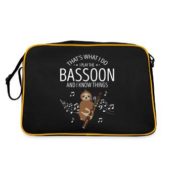 Bassoon for bassoon reed and bassoonist - Retro Bag - black/gold - Back