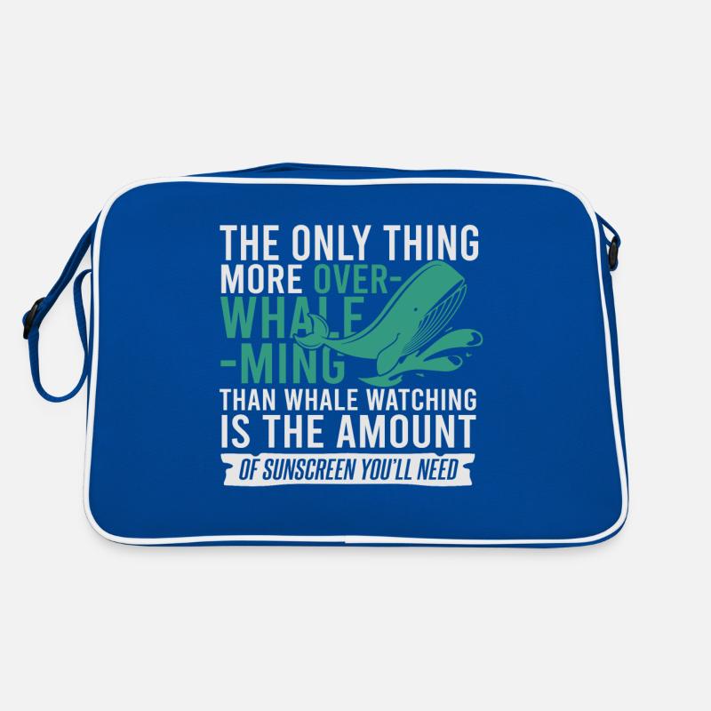 Whale watching design for whales Retro Bag