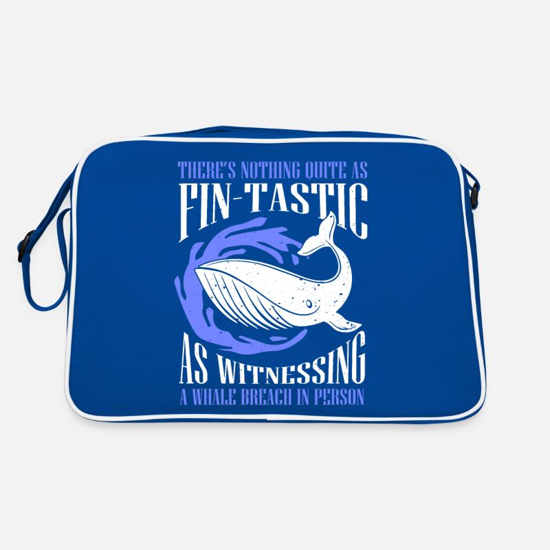 Conception de baleine pour les baleines et les baleines bleues ou les bélugas Sac Retro