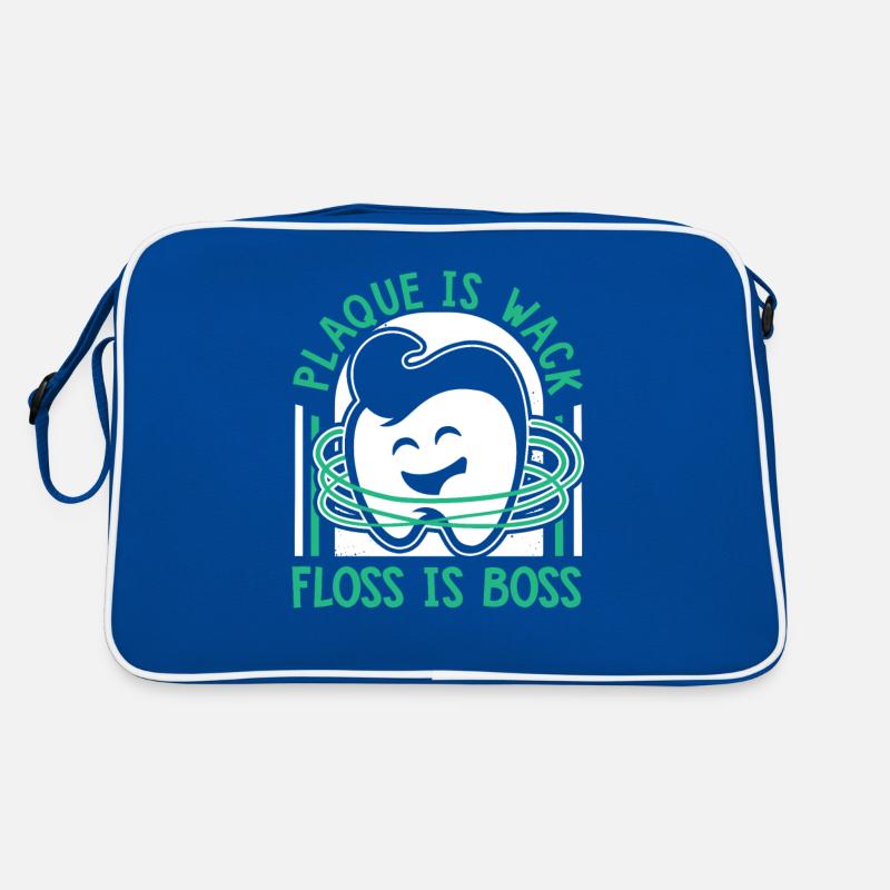 Plaque Is Wack Dentallabor Retro Tasche