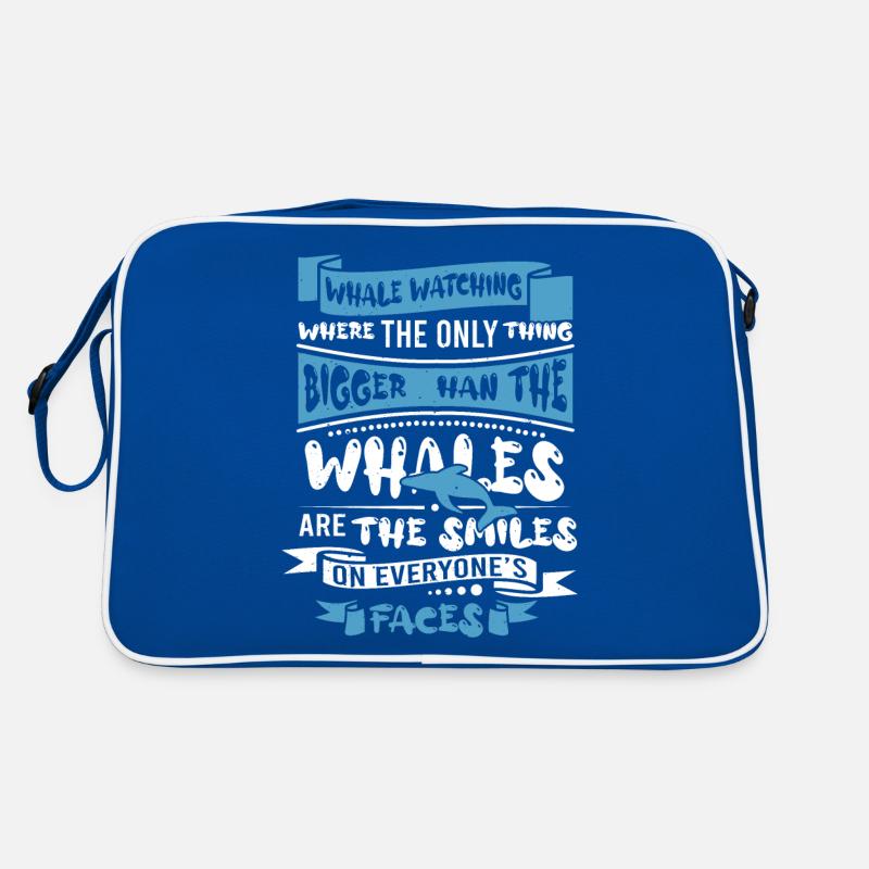 Whale watching design for whales Retro Bag