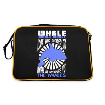 Conception de bélugas pour mammifères marins et orques - Sac Retro - noir/or - Dos