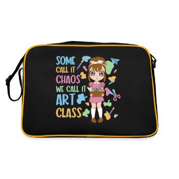 Professeur d’art Drôle de dicteur Cours d’art Cours d’art - Sac Retro - noir/or - Dos
