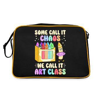 Professeur d’art Drôle de dicteur Cours d’art Cours d’art - Sac Retro - noir/or - Dos