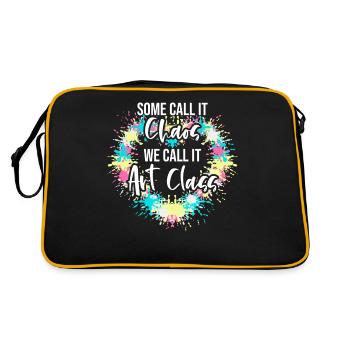 Professeur d’art Drôle de dicteur Cours d’art Cours d’art - Sac Retro - noir/or - Dos