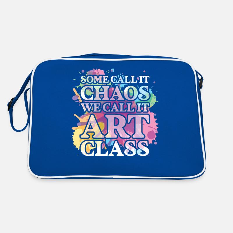 Professeur d’art Drôle de dicteur Cours d’art Cours d’art Sac Retro