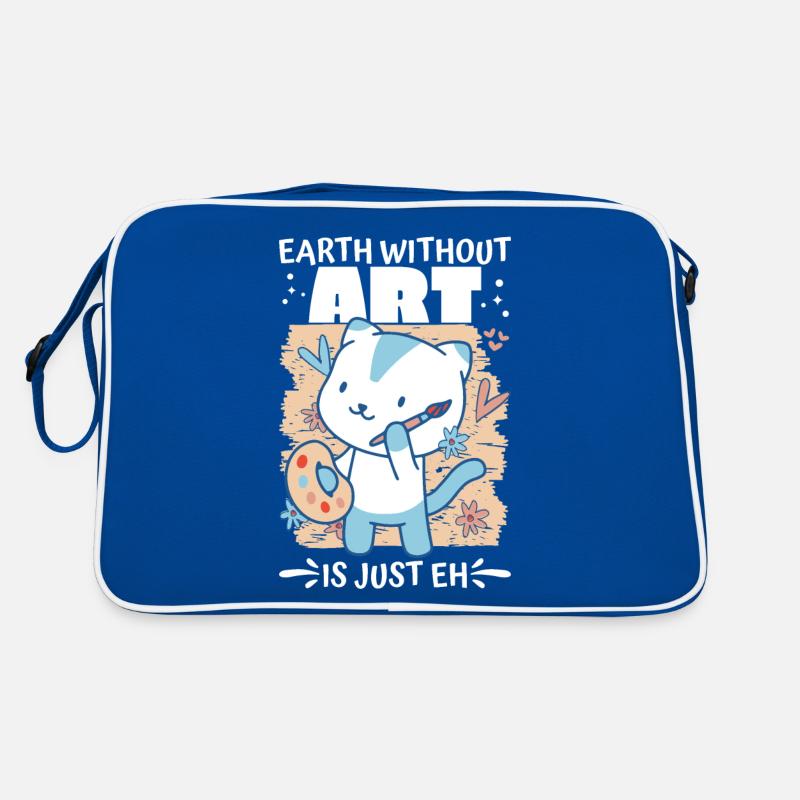 Professeur d’art Drôle de dicteur Cours d’art Cours d’art Sac Retro