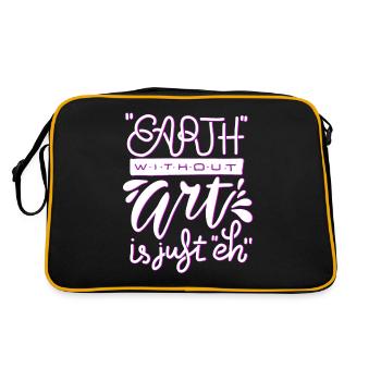 Professeur d’art Drôle de dicteur Cours d’art Cours d’art - Sac Retro - noir/or - Dos