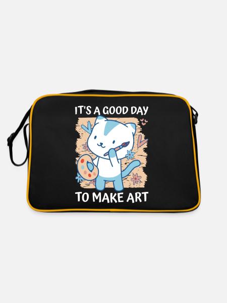 Professeur d’art Drôle de dicteur Cours d’art Cours d’art - Sac Retro - noir/or - Dos