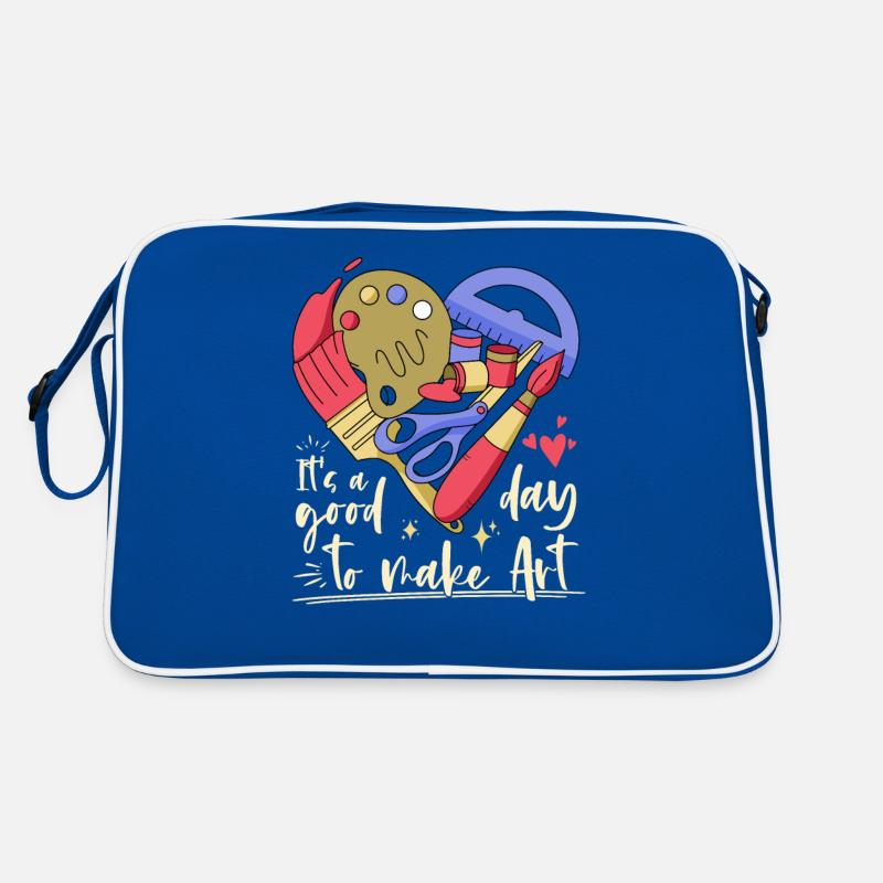 Professeur d’art Drôle de dicteur Cours d’art Cours d’art Sac Retro