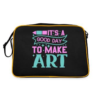 Professeur d’art Drôle de dicteur Cours d’art Cours d’art - Sac Retro - noir/or - Dos