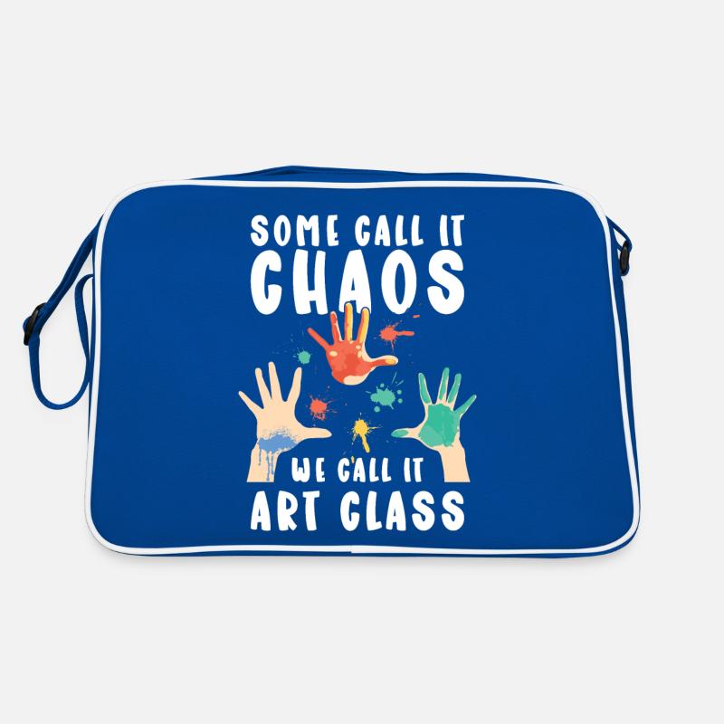 Professeur d’art Drôle de dicteur Cours d’art Cours d’art Sac Retro
