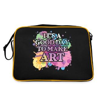 Professeur d’art Drôle de dicteur Cours d’art Cours d’art - Sac Retro - noir/or - Dos