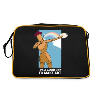 Professeur d’art Drôle de dicteur Cours d’art Cours d’art - Sac Retro - noir/or - Dos