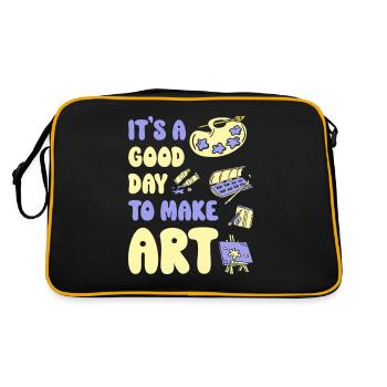 Professeur d’art Drôle de dicteur Cours d’art Cours d’art - Sac Retro - noir/or - Dos