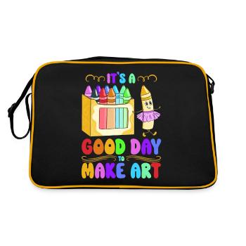 Professeur d’art Drôle de dicteur Cours d’art Cours d’art - Sac Retro - noir/or - Dos