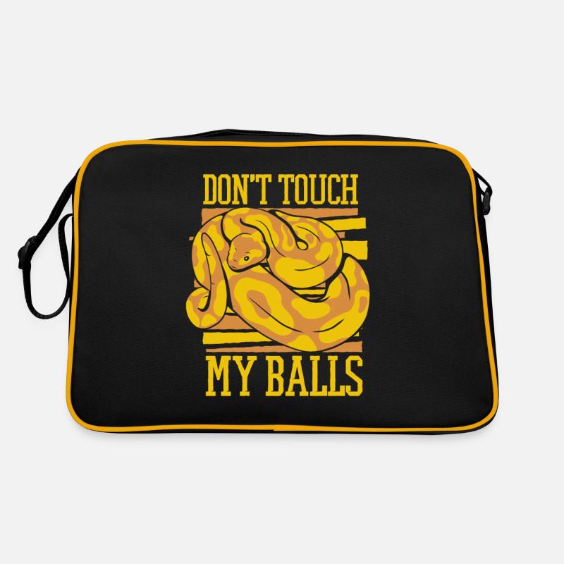 Don't Touch My Balls Schlange Python Banana Ball Retro Tasche
