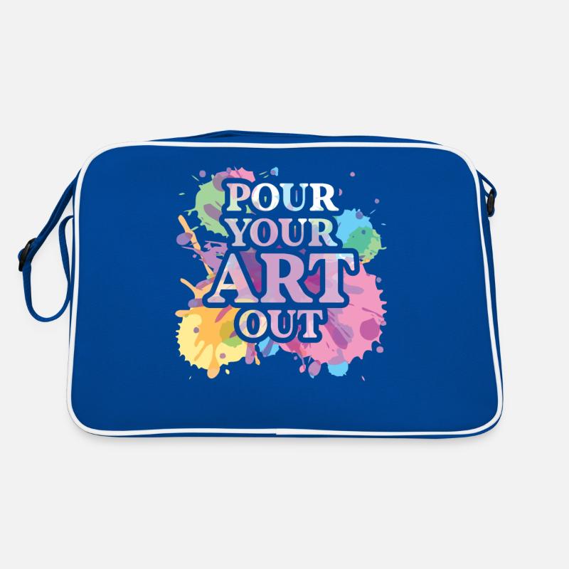 Professeur d’art Drôle de dicteur Cours d’art Cours d’art Sac Retro