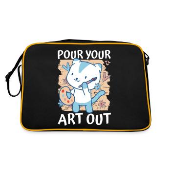 Professeur d’art Drôle de dicteur Cours d’art Cours d’art - Sac Retro - noir/or - Dos