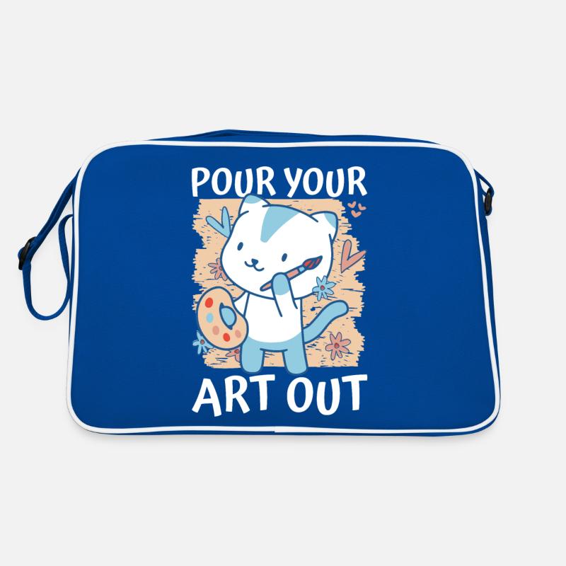 Professeur d’art Drôle de dicteur Cours d’art Cours d’art Sac Retro