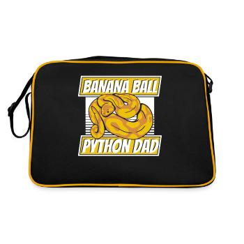 Boule de banane Python Papa Python Serpent Banane - Sac Retro - noir/or - Dos
