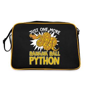Just One More Snake Python Banana Ball Python - Retro Bag - black/gold - Back