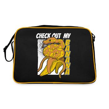 Découvrez ma boule de banane Python Snake Banana - Sac Retro - noir/or - Dos