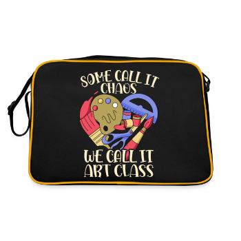 Professeur d’art Drôle de dicteur Cours d’art Cours d’art - Sac Retro - noir/or - Dos