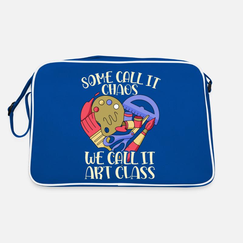 Professeur d’art Drôle de dicteur Cours d’art Cours d’art Sac Retro