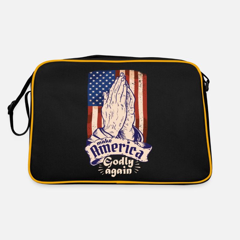 Make America Godly Again Liebe Gottes Glaube Retro Tasche