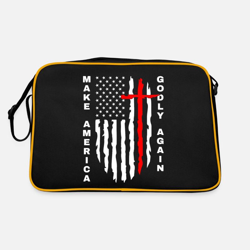 Make America Godly Again Liebe Gottes Glaube Retro Tasche