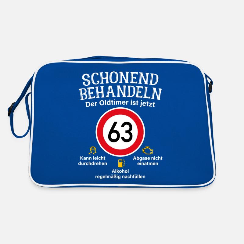 63. Geburtstag Schonend Behandeln Oldtimer Ist 63 Retro Tasche