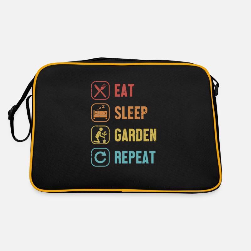 Manger Sommeil Jardin Répéter Jardin de potager Horticulture Sac Retro