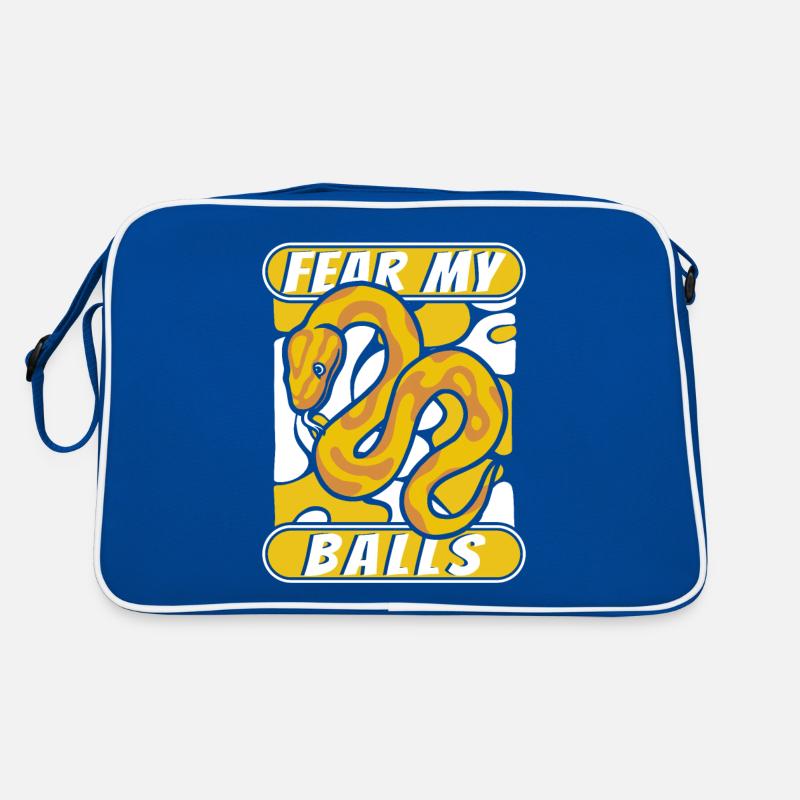 Fear My Balls Python Schlange Banana Ball Python Retro Tasche