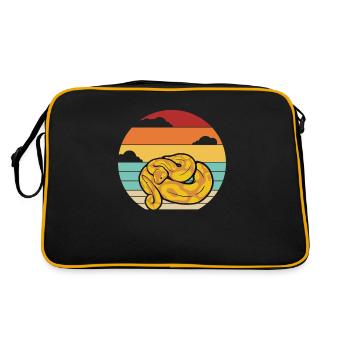 Retro Snake Scale Creepers Python Banana - Retro Bag - black/gold - Back