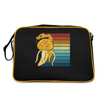 Retro Python Snake Scale Creepers Banana - Retro Bag - black/gold - Back
